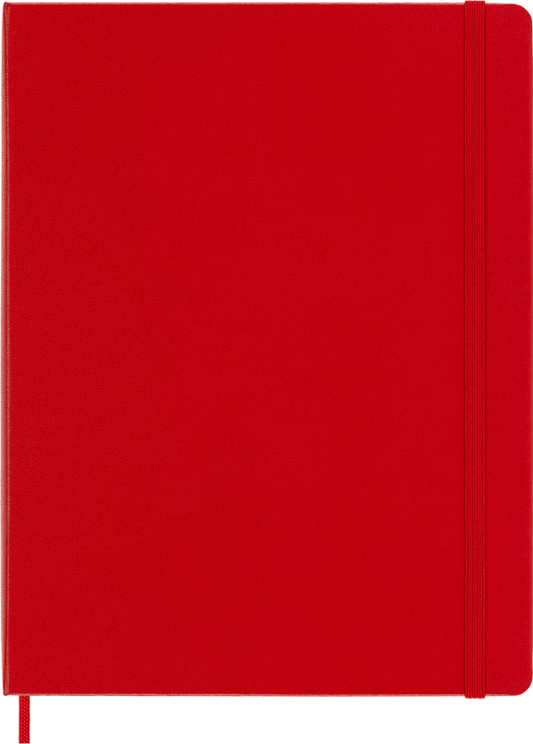 Cuaderno Clásico - Tapa Dura - XL - Rojo escarlata - Lisa
