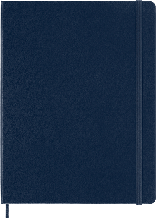 Cuaderno Clásico - Tapa dura - XL - Azul zafiro - De rayas