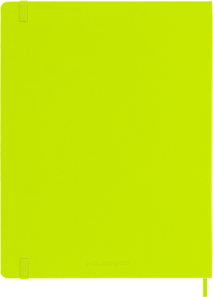 Cuaderno Clásico - Tapa Dura - XL - Verde limón - De rayas