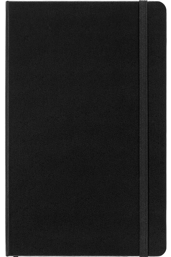 Cuaderno Clásico doble diseño - Tapa Dura - Large - Negro - Lisa-De rayas
