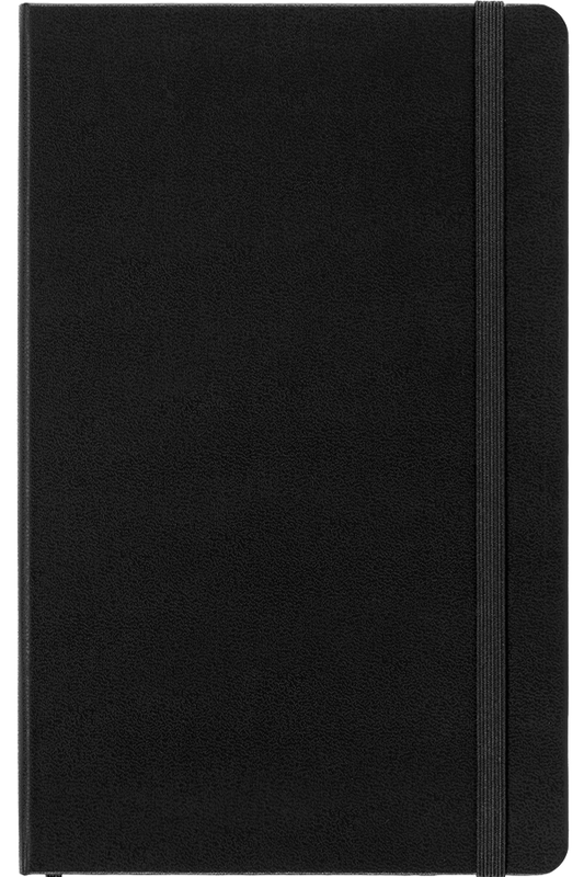 Cuaderno Clásico doble diseño - Tapa Dura - Large - Negro - Lisa-De rayas