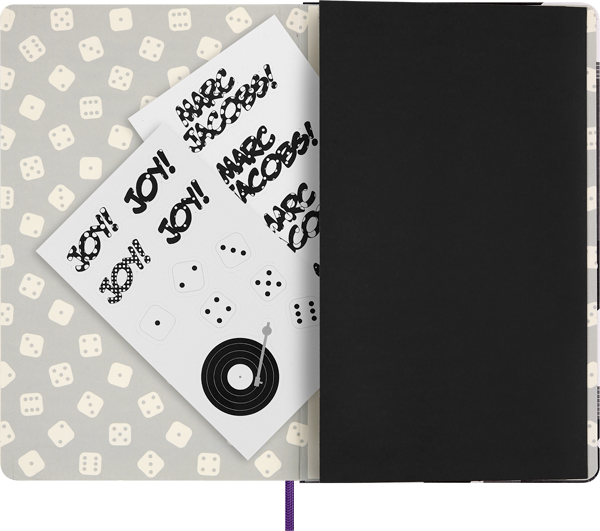 Cuaderno Ed. Limitada - Marc Jacob. Derrick Adams - T. Dura - Large - Morado - De rayas