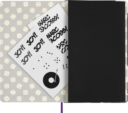 Cuaderno Ed. Limitada - Marc Jacob. Derrick Adams - T. Dura - Large - Morado - De rayas