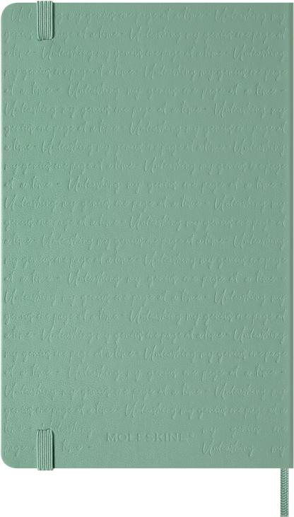Cuaderno Clásico - Tapa dura con relieve - Large - Verde Salvia - Lisa