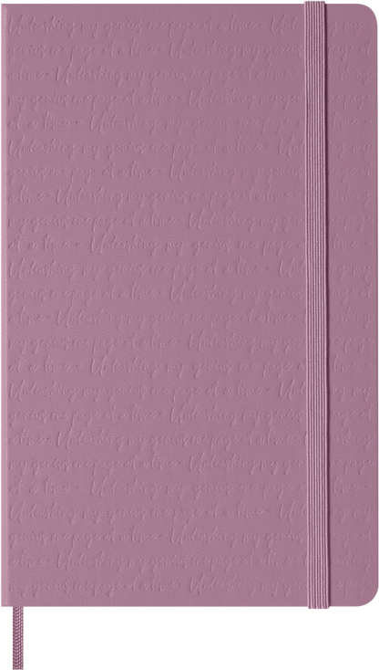 Cuaderno Clásico - Tapa dura con relieve - Large - Rosa Majestuoso - Lisa