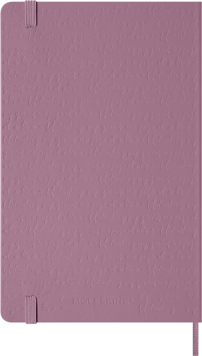 Cuaderno Clásico - Tapa dura con relieve - Large - Rosa Majestuoso - Lisa