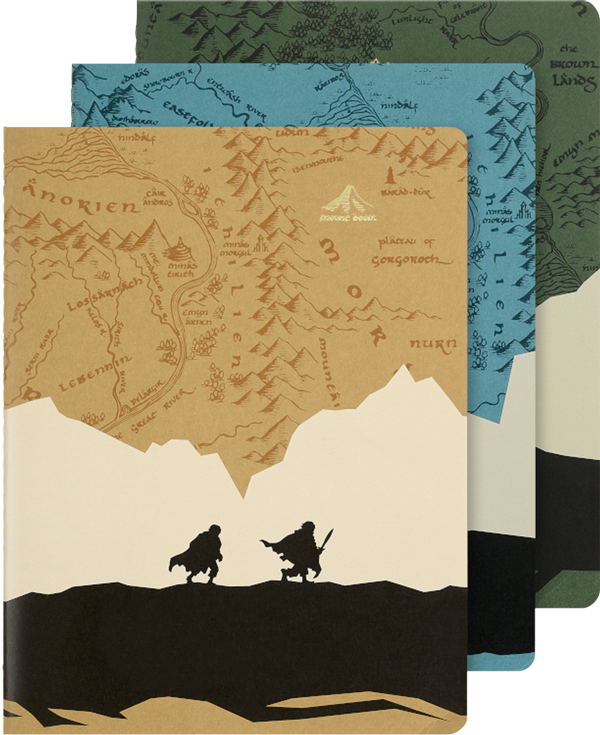 Libretas Cahier - El Señor de los Anillos - XL - De rayas - Set de 3