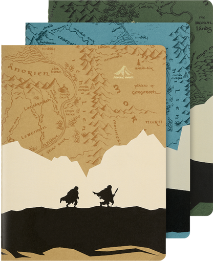 Libretas Cahier - El Señor de los Anillos - XL - De rayas - Set de 3