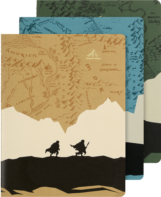 Libretas Cahier - El Señor de los Anillos - XL - De rayas - Set de 3