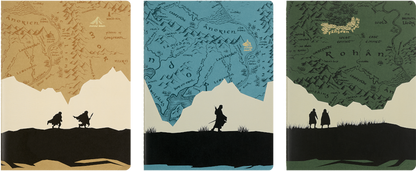 Libretas Cahier - El Señor de los Anillos - XL - De rayas - Set de 3