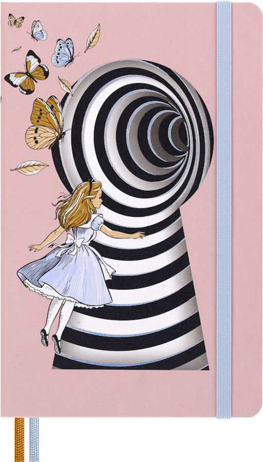 Cuaderno Alicia en el País de las Maravillas - T. Dura - Large - De rayas
