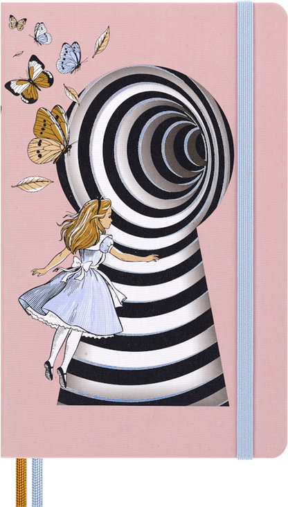 Cuaderno Alicia en el País de las Maravillas - T. Dura - Large - De rayas