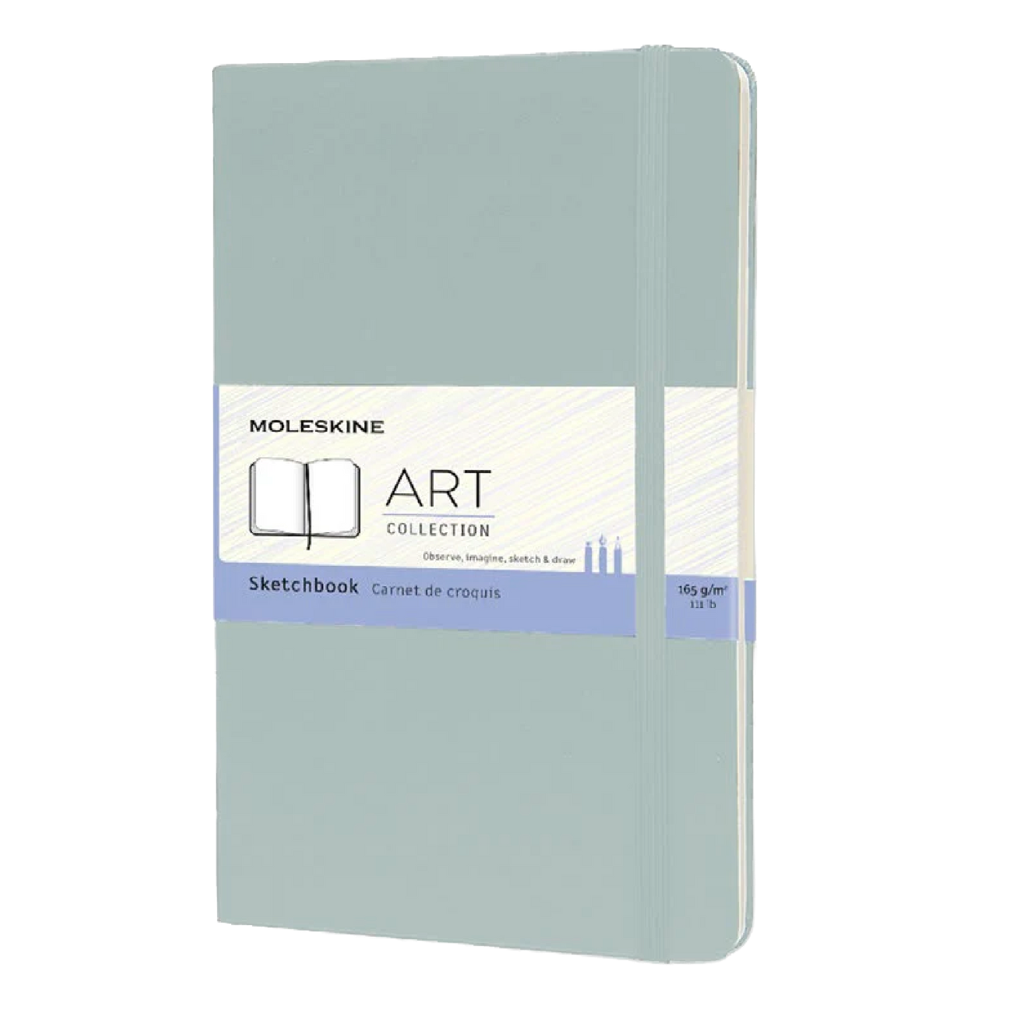Cuaderno para dibujo - Tapa dura - Large - Verde Salvia