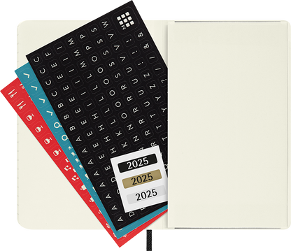 Agenda 2025 - Diaria - Tapa blanda - Pocket - Negro