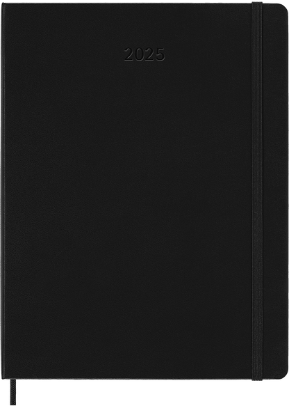 Agenda 2025 - PRO Semanal vertical - Tapa dura - XL - Negro