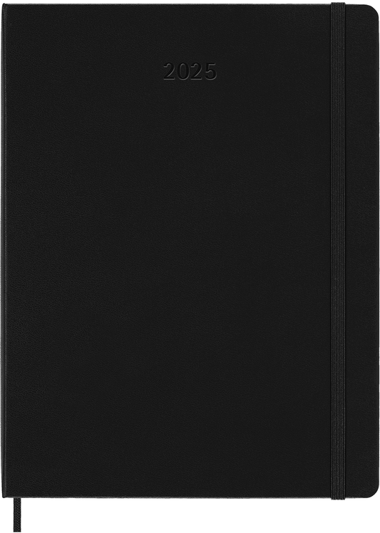 Agenda 2025 - PRO Semanal vertical - Tapa dura - XL - Negro