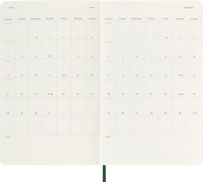 Agenda 2025 - Semanal - Tapa blanda - Large - Verde mirto