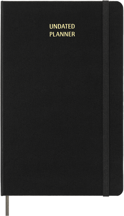 Agenda sin fecha - Semanal - T. Dura - Large - Negro