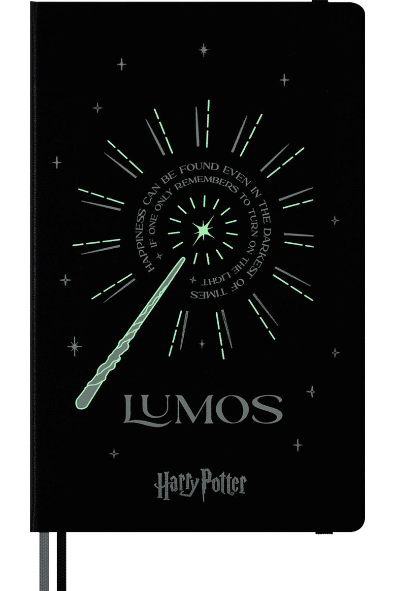 Cuaderno Ed. Limitada - Harry Potter, Lumos - Tapa dura - Large - De rayas