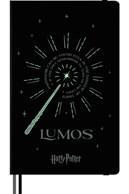 Cuaderno Ed. Limitada - Harry Potter, Lumos - Tapa dura - Large - De rayas