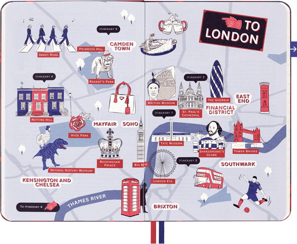 Cuaderno guía de viaje London LUXE x Moleskine