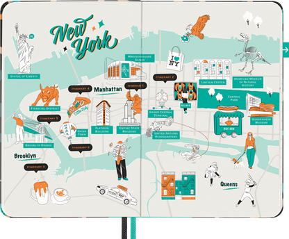 Cuaderno guía de viaje New York LUXE x Moleskine