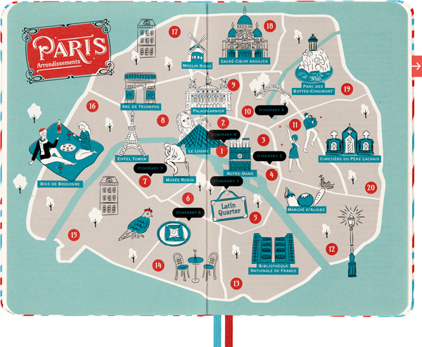 Cuaderno guía de viaje Paris LUXE x Moleskine