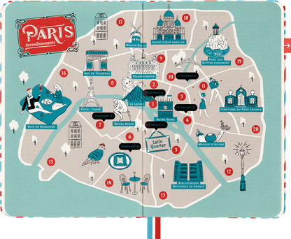 Cuaderno guía de viaje Paris LUXE x Moleskine