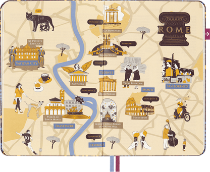 Cuaderno guía de viaje Roma LUXE x Moleskine