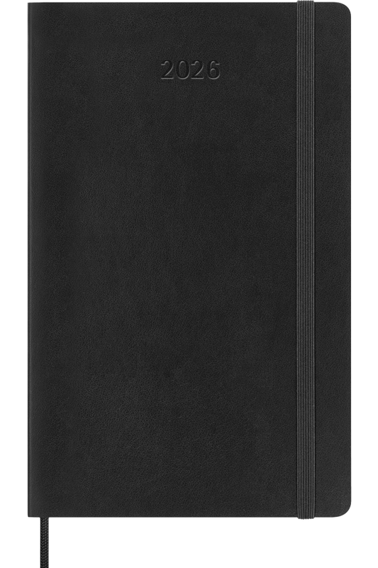 Agenda 2026 - Diaria - Tapa blanda - Large - Negro
