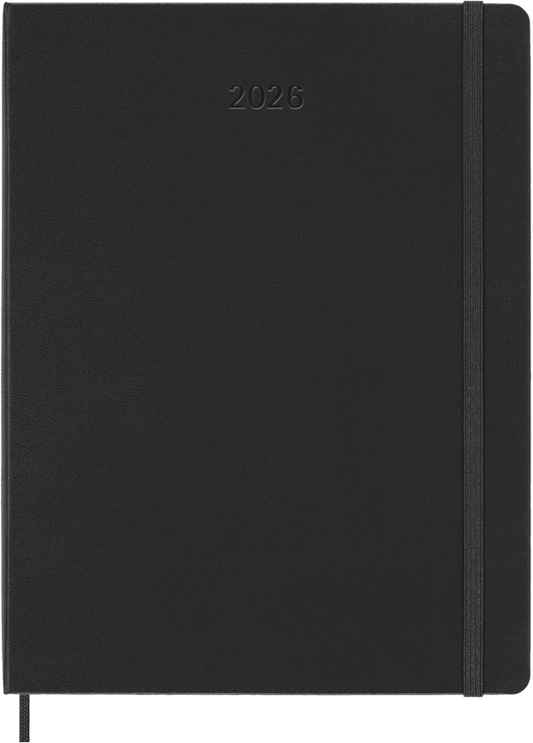 Agenda 2026 - PRO Semanal vertical - Tapa dura - XL - Negro