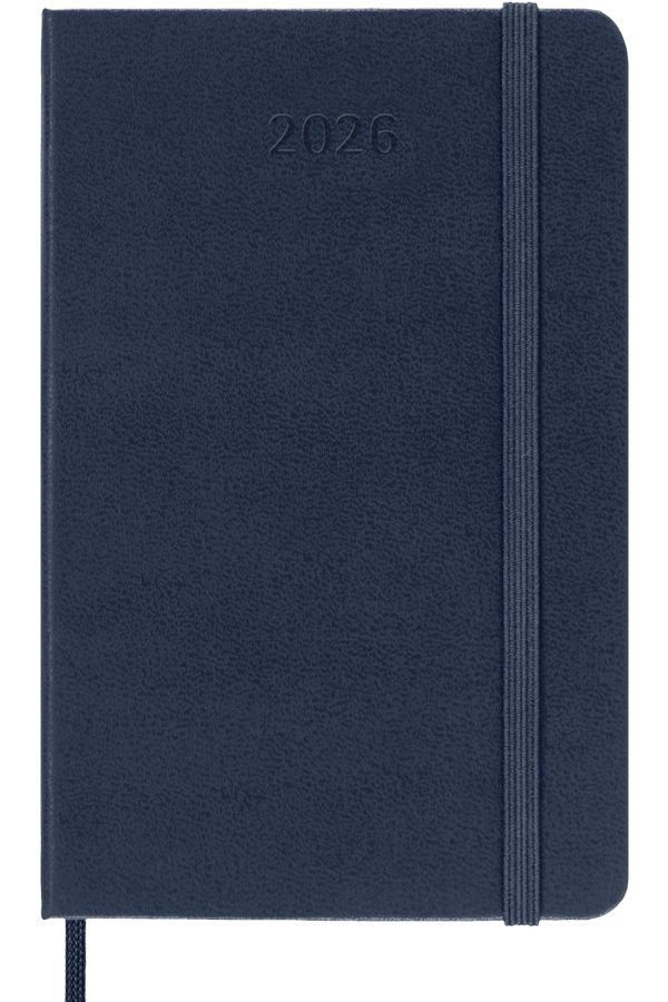 Agenda 2026 - Semanal - Tapa dura - Pocket - Azul zafiro