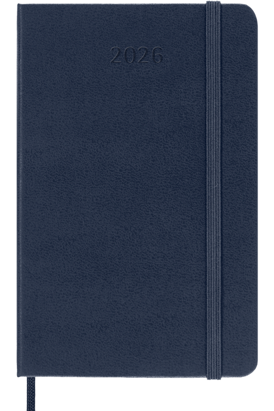 Agenda 2026 - Semanal - Tapa dura - Pocket - Azul zafiro