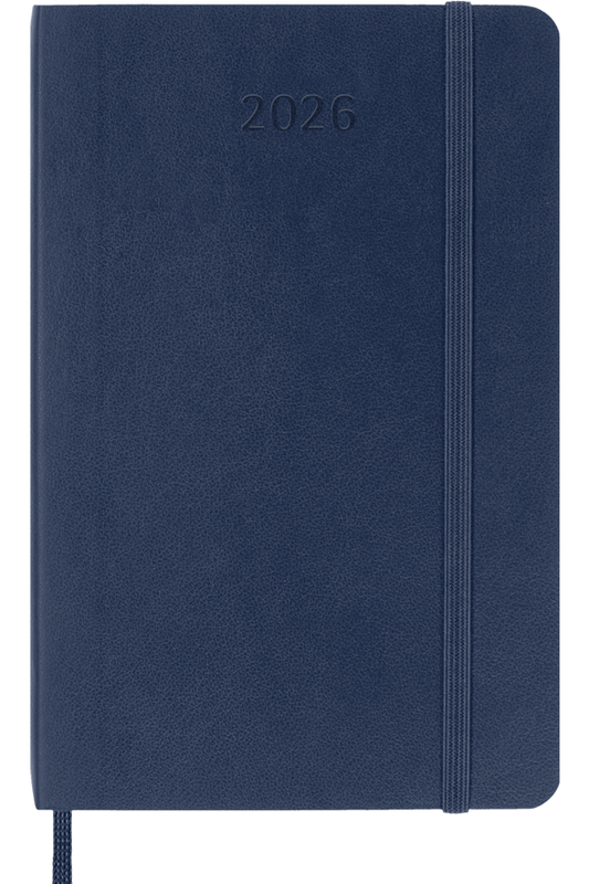 Agenda 2026 - Semanal - Tapa blanda - Pocket - Azul zafiro