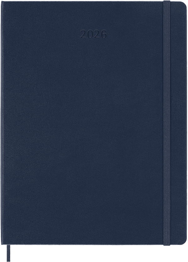 Agenda 2026 - Semanal - Tapa dura - XL - Azul zafiro