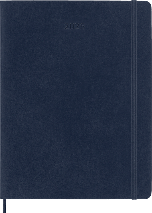 Agenda 2026 - Semanal - Tapa blanda - XL - Azul zafiro