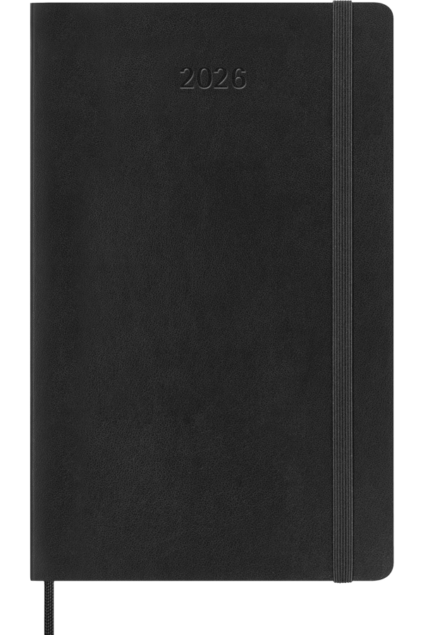 Agenda 2026 - Semanal horizontal - Tapa blanda - Large - Negro