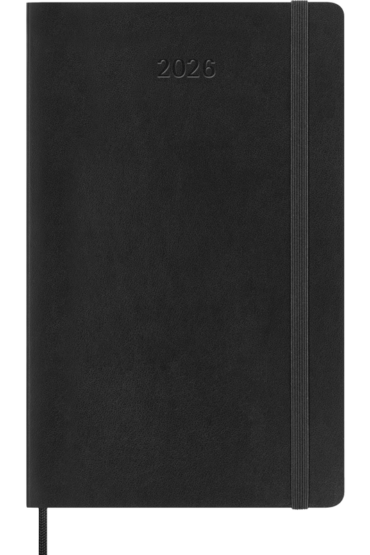 Agenda 2026 - Semanal horizontal - Tapa blanda - Large - Negro