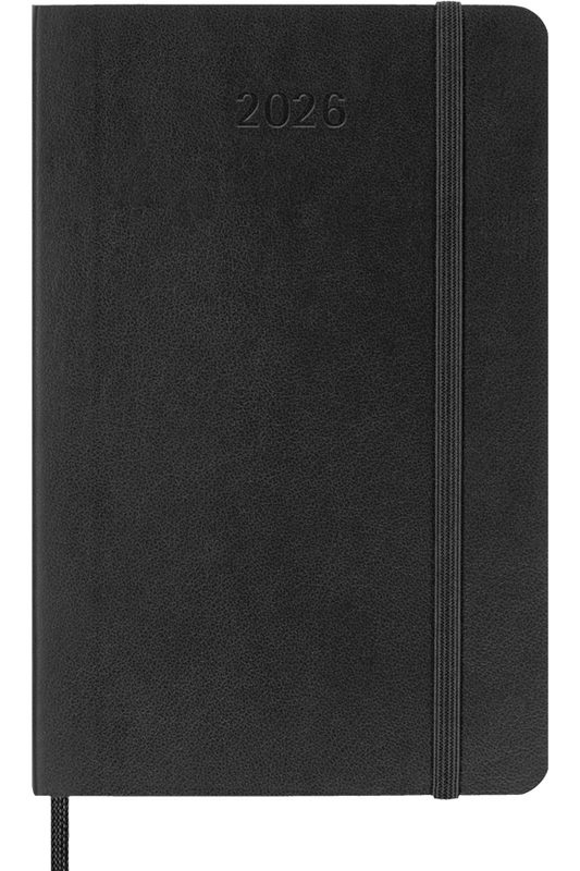Agenda 2026 - Mensual - Tapa blanda - Pocket - Negro