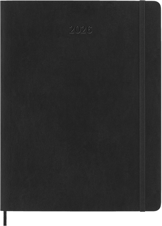 Agenda 2026 - Mensual - Tapa blanda - XL - Negro