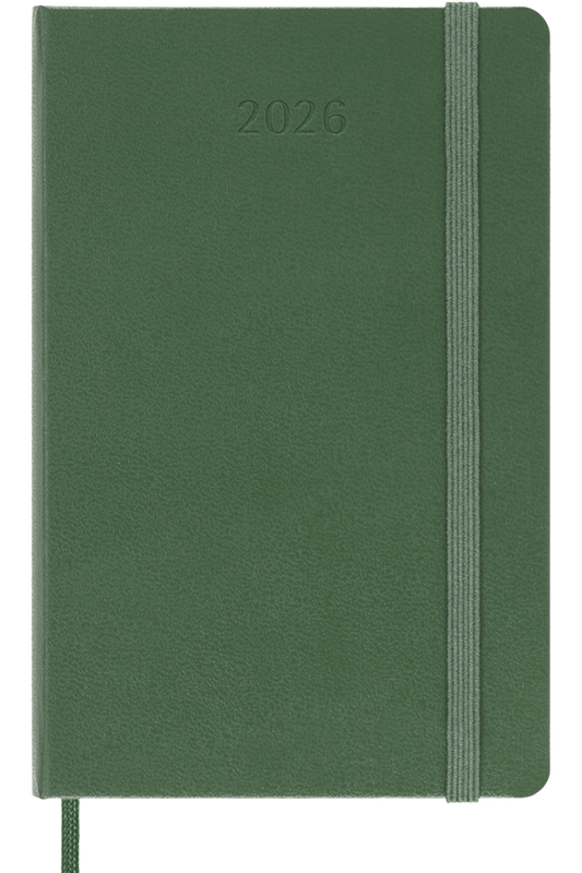 Agenda 2026 - Semanal - Tapa dura - Pocket - Verde mirto