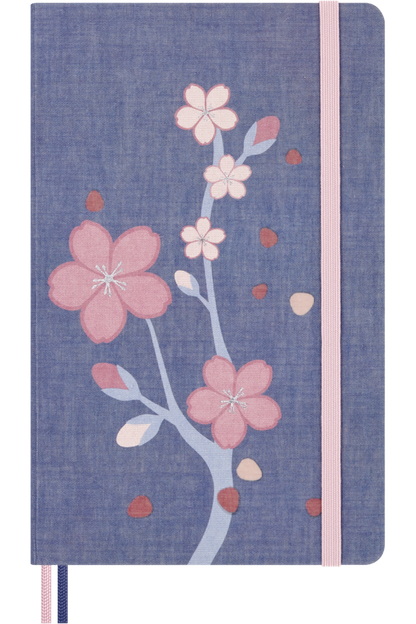 Cuaderno Sakura - Tapa dura - Large - Azul - Lisa