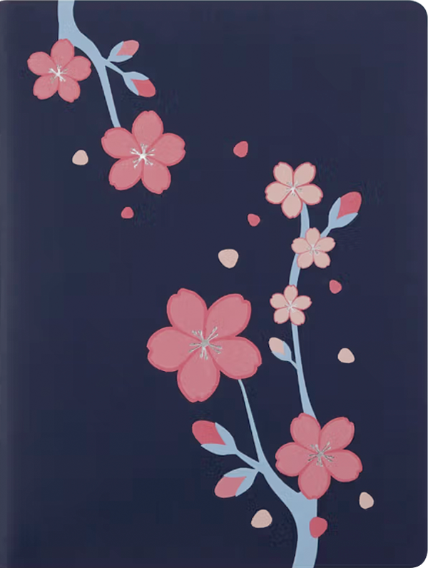 Libreta Cahier. Sakura - Tapa Blanda - XL - De rayas