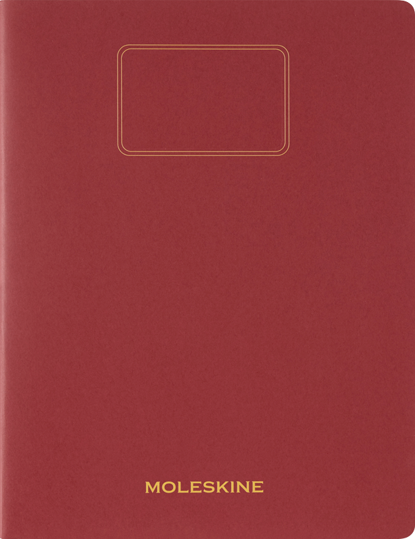 Cuaderno estudiante - Tapa Blanda - XXL - Rojo arandano - De rayas