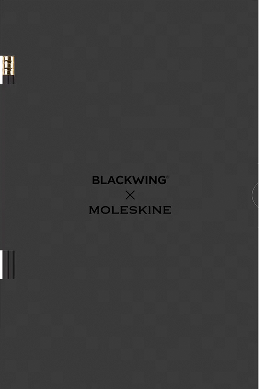 Set escritura. 2 lápices duros Blackwing + 2 cahier - Large - Negro - De rayas