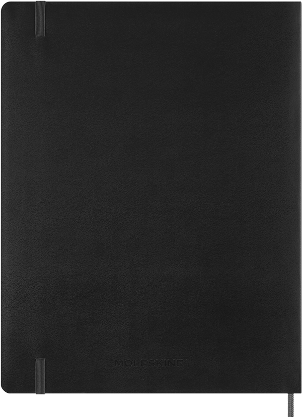 Agenda Essential Oct26-Dic27 - S. vertical - T. Blanda - XXL - Negro