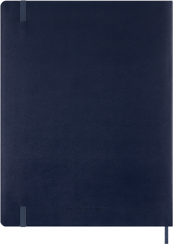Agenda Essential Oct26-Dic27 - S. vertical - T. Blanda - XXL - Azul zafiro