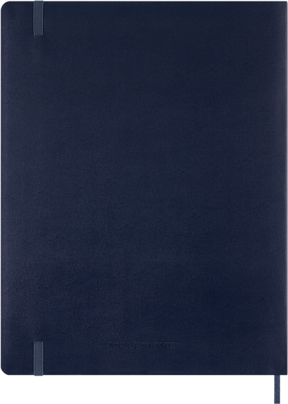 Agenda Essential Oct26-Dic27 - S. vertical - T. Blanda - XXL - Azul zafiro