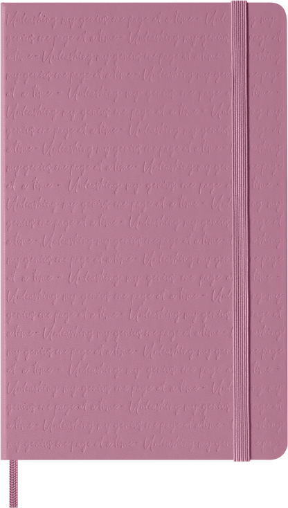 Cuaderno Clásico - Tapa dura con relieve - Large - Rosa Majestuoso - De rayas
