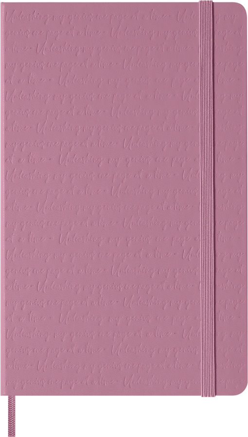 Cuaderno Clásico - Tapa dura con relieve - Large - Rosa Majestuoso - De rayas
